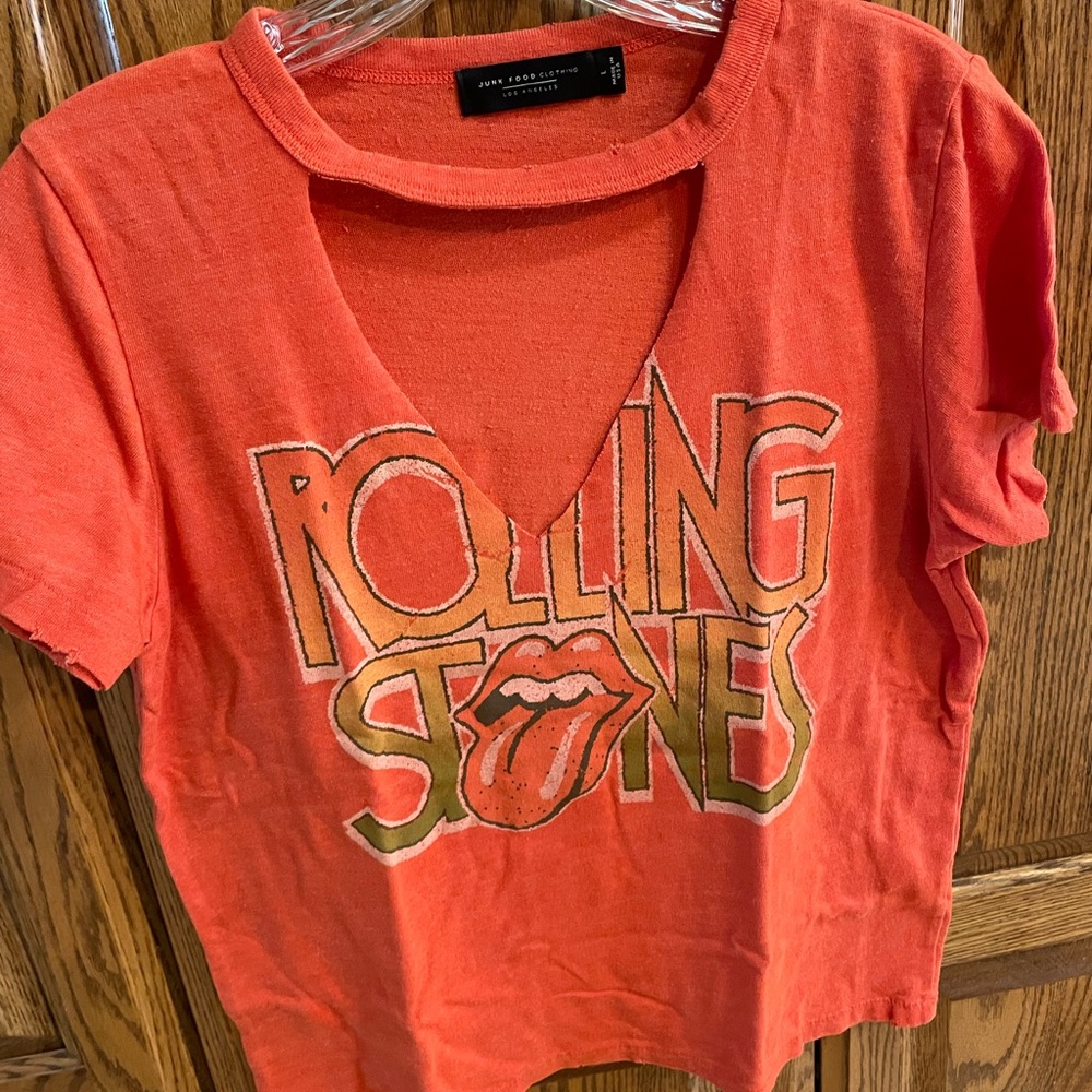 Junk Food Clothing Coral Crewneck Tee